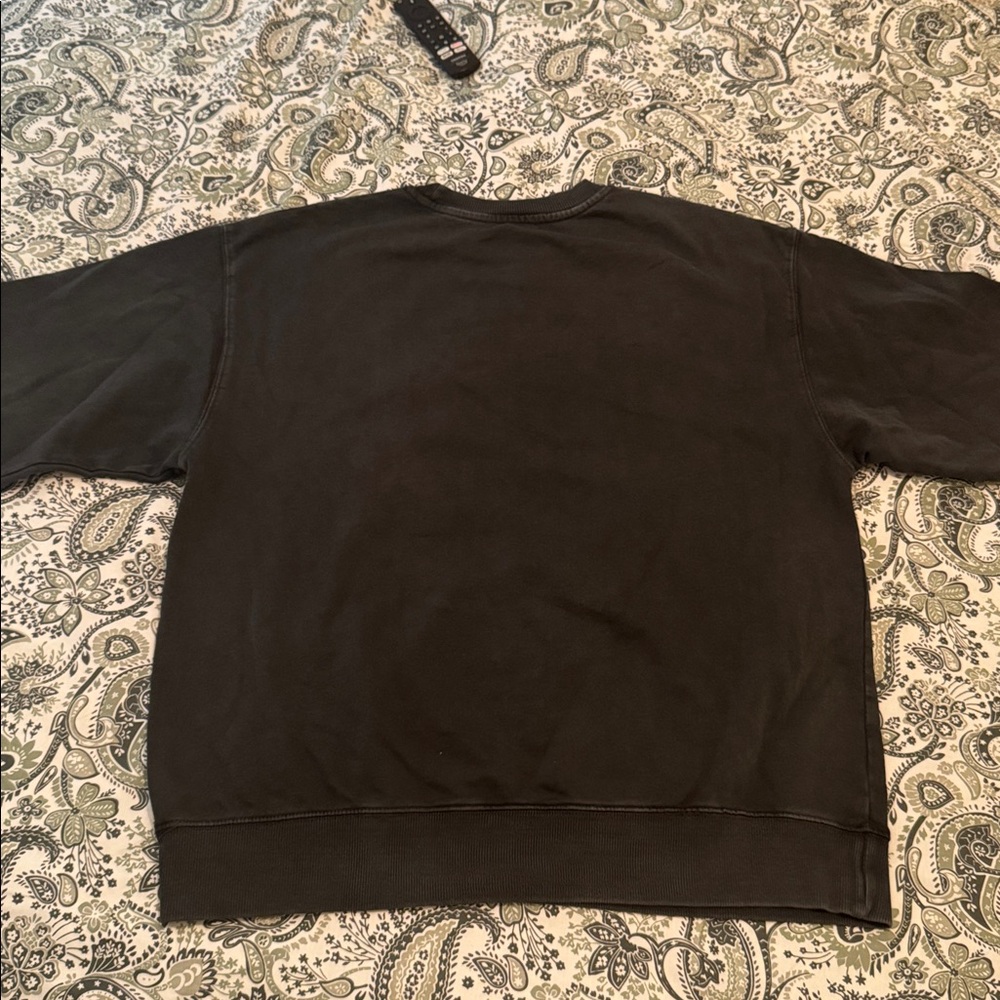 ZARA WASHED EFFECT SHORT SLEEVE PLUSH SWEATSHIRT - Picture 8 of 8